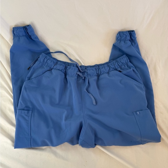 JAANUU WOMEN'S MESH-ENHANCED SCRUB JOGGER - CEIL BLUE Sz 1X - Picture 5 of 7